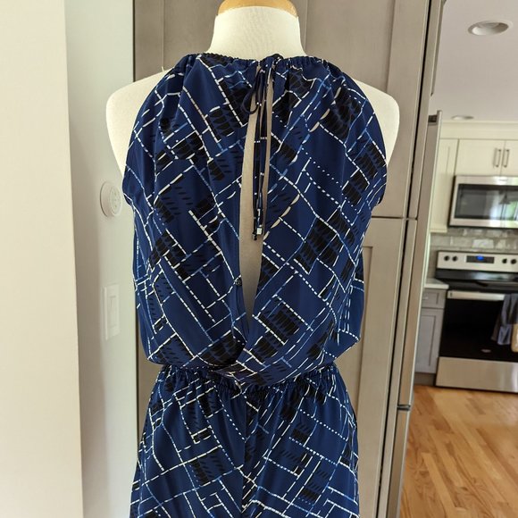 Blue/Black Romper - White House Black Market - Size 6 - Picture 2 of 4